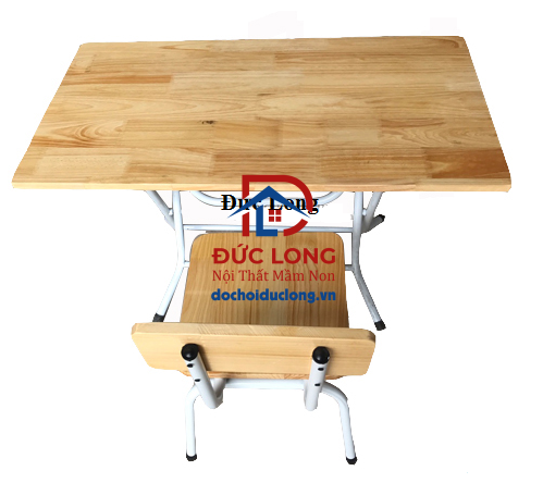 BÀN GHẾ MẦM NON CHÂN GẤP INOX DL1-010 BÀN GHẾ MẦM NON CHÂN GẤP INOX DL1-010