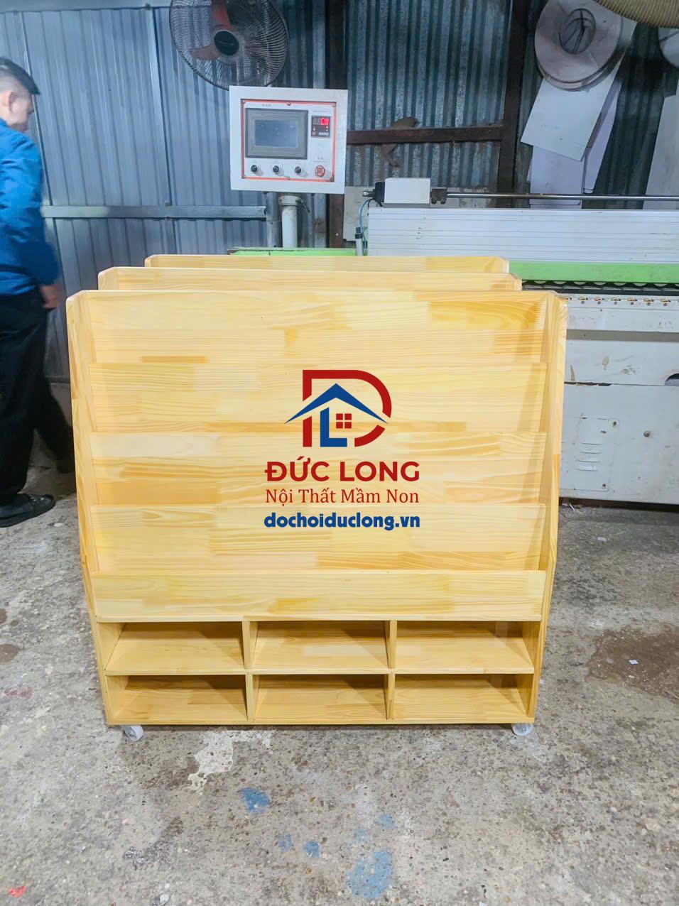 Giá Sách Thư Viện Mầm Non DL-022G Giá Sách Thư Viện Mầm Non DL-022G