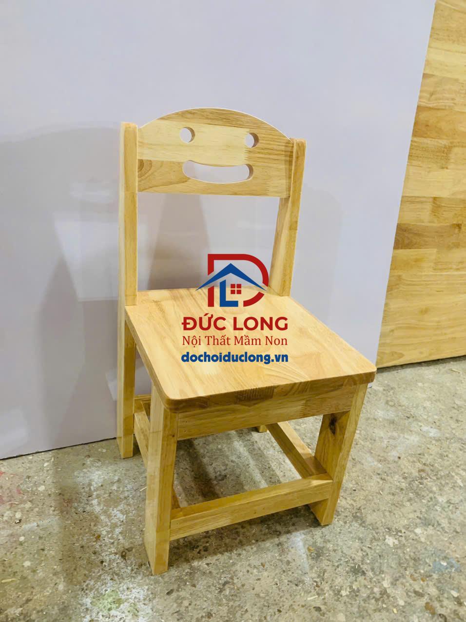 Ghế Gỗ Mầm Non Chân Gỗ DL-025 Ghế Gỗ Mầm Non Chân Gỗ DL-025