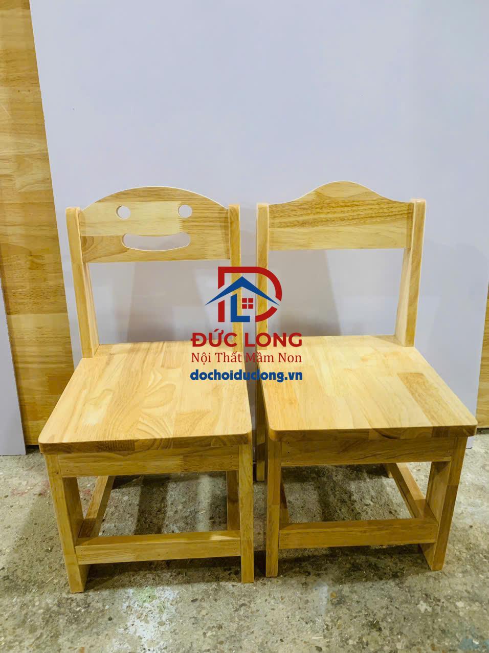 Ghế Gỗ Mầm Non Chân Gỗ DL-025 Ghế Gỗ Mầm Non Chân Gỗ DL-025